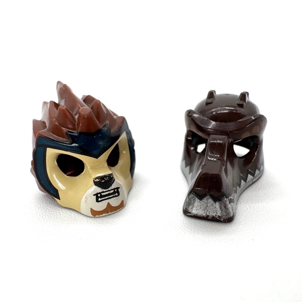 LEGO Legends‎ of Chima Helmets Lot Lion Crocodile Minifigure Headgear Masks